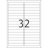 HERMA 4209 Этикетки самоклеющиеся Бумажные А4, 96 x 16.9, цвет: Белый, клей: не перманентный (removable - обладает свойствами стикера), для печати на: струйных и лазерных аппаратах, в пачке: 25 листов/800 этикеток
