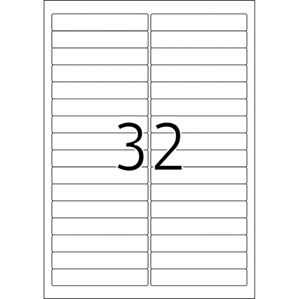 HERMA 4209 Этикетки самоклеющиеся Бумажные А4, 96 x 16.9, цвет: Белый, клей: не перманентный (removable - обладает свойствами стикера), для печати на: струйных и лазерных аппаратах, в пачке: 25 листов/800 этикеток