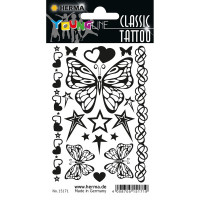 HERMA 15171 НАКЛЕЙКИ TATTOO CLASSIC БАБОЧКИ Ч/Б