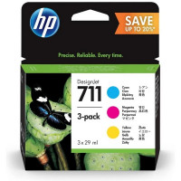 HP P2V32A Комплект картриджей HP 711 для DJ T120, T125, T130, T520, T525, T530, тройная упаковка CZ130A+CZ131A+CZ132A, CMY (3*29мл)