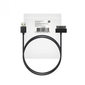 Кабель USB ROBITON P4 USB A - 30pin (Apple iPhone4), Charge&amp;Sync, 1м черный PK1 Тип: Ap+30pin-p-D-1.5Цена: за 1 шт.