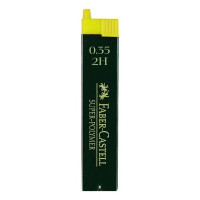 Грифели для карандашей Faber-Castell Super-Polymer 0,35 (0,3) мм 2H 12 шт. (Faber-Castell 120312)