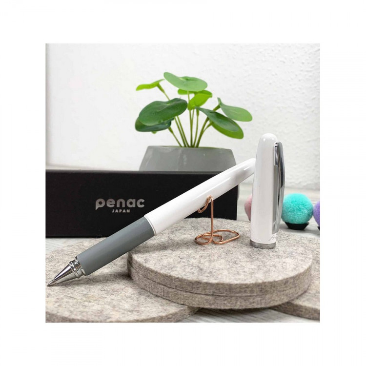 Ручка гелевая Penac FX-2 0,7мм, корпус белый, черная (PENAC BB010601-GC6 Black)