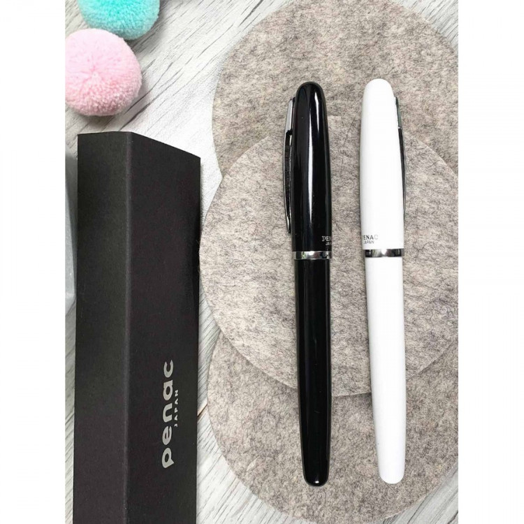 Ручка гелевая Penac FX-2 0,7мм, корпус белый, черная (PENAC BB010601-GC6 Black)