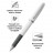 Ручка гелевая Penac FX-2 0,7мм, корпус белый, черная (PENAC BB010601-GC6 Black)