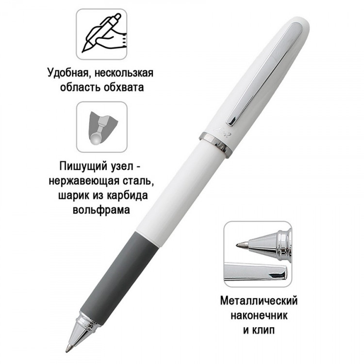Ручка гелевая Penac FX-2 0,7мм, корпус белый, черная (PENAC BB010601-GC6 Black)
