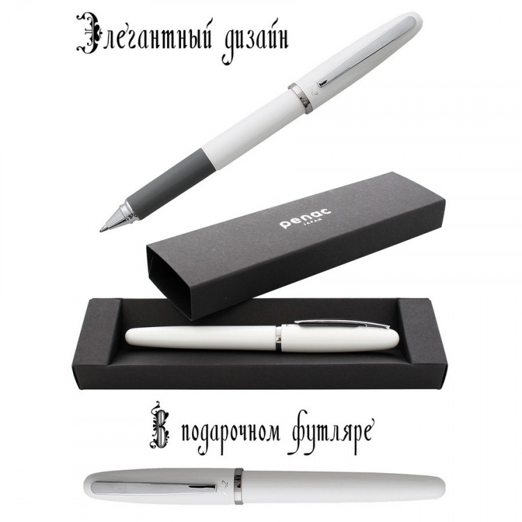 Ручка гелевая Penac FX-2 0,7мм, корпус белый, черная (PENAC BB010601-GC6 Black)