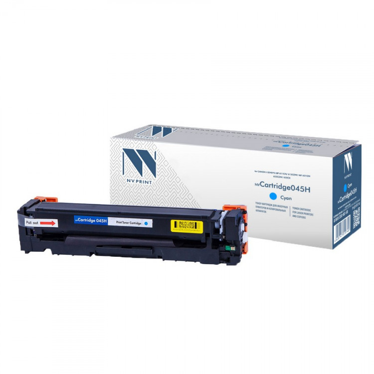 NV Print NVP-045HC Картридж совместимый NV-045H Cyan для Canon i-Sensys LBP 611Cn /  613Cdw /  MF 631Cn /  633Cdw /  635Cx (2200k)