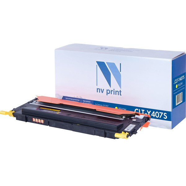 NV Print NVP-CLTY407SY Картридж совместимый NV-CLT-Y407S Yellow для Samsung CLP 320 /  320N /  325 /  325W /  CLX 3180 /  3180FN /  3180FW /  3185 /  3185FW /  3185N /  3185FN /  3185W (1000k)