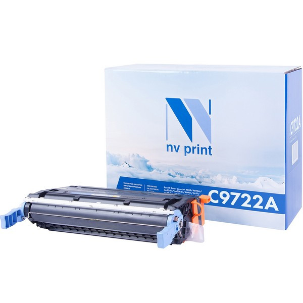 NV Print NVP-C9722AY Картридж совместимый NV-C9722A Yellow  для HP LaserJet Color 4600, 4600dtn, 4600hdn, 4600n, 4650, 4650n, 4650dn, 4650dtn, 4650hdn, 4600dn, ресурс: 8000 стр.