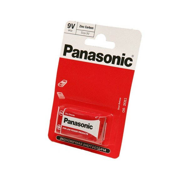 Батарейка Panasonic Zinc Carbon 6F22RZ/1BP R6F22RZ BL1