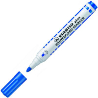 Маркер для белой доски Stabilo plan Whiteboard овальный наконечник 2,5-3,5 мм, синий (Stabilo 641/41)