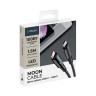 Кабель USB Deppa Moon Cable Type-C - Type-C 100W 1,5м Черный (Deppa 72524)