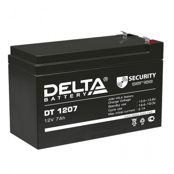 Energon Delta DT 1207 Аккумуляторная батарея DELTA DT 1207 (12В / 7Ач, Тип: AGM, Клемма: F1, ДхШхВ: 151х65х95мм (Полная высота: 102мм), срок службы: 5 лет, Гарантия: 1г, вес: 2,05кг) 4614010040008; DT 1207; DT1207;