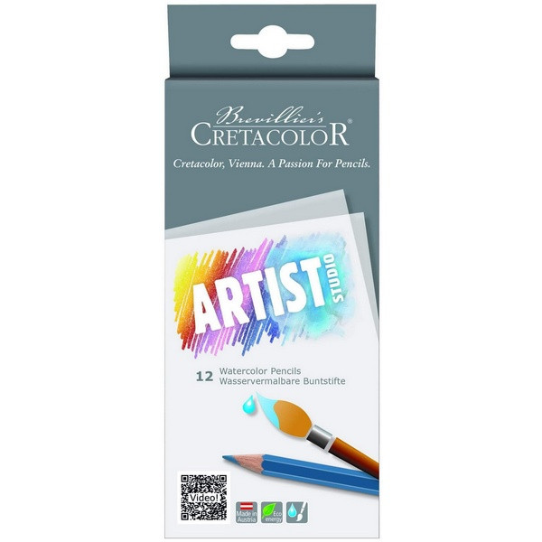 Набор цветных акварельных карандашей CretaColor Artist Studio Line, 12 цветов (Cretacolor 283 12)