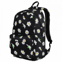 Рюкзак BRAUBERG DREAM универсальный с карманом для ноутбука, эргономичный, "Camomile", 42х26х14 см, 270773
