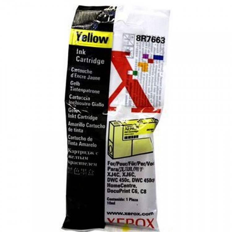 Xerox 008R07663 Картридж желтый 8R7663 для XJ4C/6C/DWC450c/450cp/HomeCentre/DP C6/C8 Установить до 01/2000