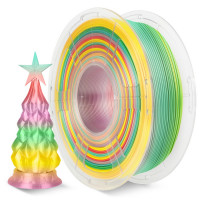 NV Print NVP-3D-SILK-PLA-P-RAINBOW-01 Филамент Silk PLA+ Rainbow 01 для 3D печати диаметр 1.75мм  длина 330 метров  масса 1 кг