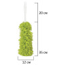 Пипидастр (сметка-метелка) для уборки пыли, метелка 35 см, рукоятка 20 см, зеленый, LAIMA, 603618