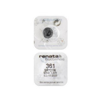 Батарейка RENATA SR721W 361 (0%Hg) Установить до 02/2022