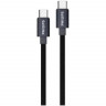 Кабель USB PHILIPS Type-C - Type-C Charge & Sync 1,2м, 60W, круглый, черный (PHILIPS DLC9533C/97)