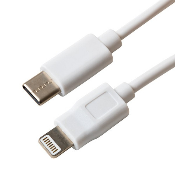 Кабель USB ROBITON P21 USB TYPE-C - 8pin (AppleLightning), Charge&Sync, 1м белый BL1