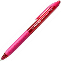 Ручка Шариковая Автоматическая Stabilo Performer + Толщина Линии F, Цвет Чернил Красный, Цвет Корпуса Красный 0,38 мм. (STABILO 328/1-40)