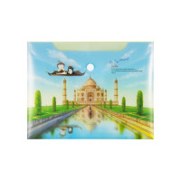 Папка-конверт на кнопке А5 COMIX География Индия (COMIX A1854 IN)