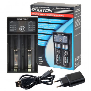 Зарядное устройство ROBITON MasterCharger 2B Plus Тип: U3-Li/LF/MH/NC-NGJSMOWQVFpЦена: за 1 шт.
