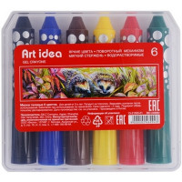 Мелки гелевые Art Idea, набор 6 цветов (Art Idea 246994)