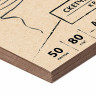 Скетчбук крафт-бумага 80 г/м2, 205х290 мм, 50 л., склейка, жёсткая подложка, BRAUBERG ART DEBUT, 112489