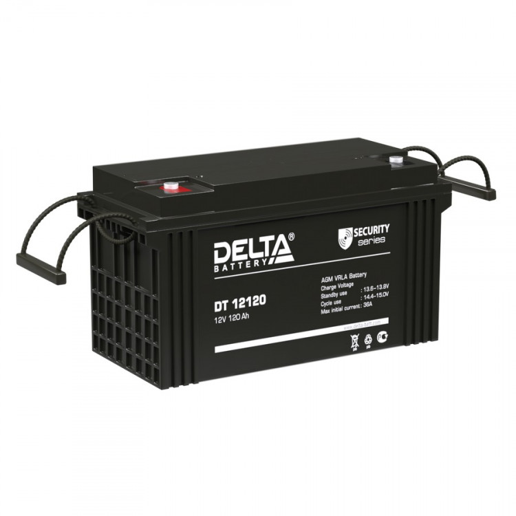 Energon Delta DT 12120 Аккумуляторная батарея DELTA DT 12120 (12В / 120Ач, Тип: AGM, Клемма: Болт М8, ДхШхВ: 410х176х224мм (Полная высота: 226мм), срок службы: 7-10 лет, Гарантия: 1г, вес: 32кг)
