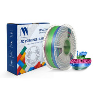 NV Print NVP-3D-SILK-PLA-P-RAINBOW-06 Филамент NVPRINT Silk PLA+ Rainbow 06 для 3D печати диаметр 1.75мм  длина 330 метров  масса 1 кг