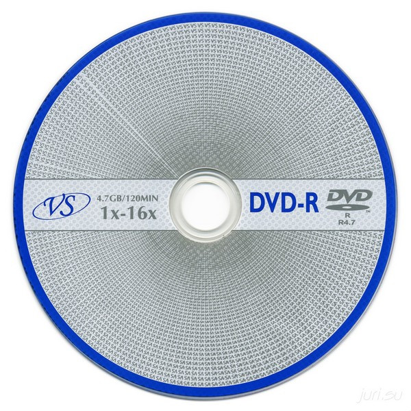 Записываемый компакт-диск DVD-R 4.7 GB VS 16x 1 шт. без упаковки (VS VSDVDRB5002-1)