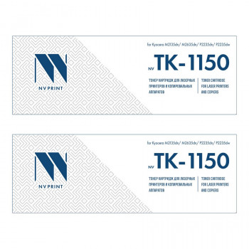 NV Print NVP-TK-1150-SET2 Картридж совместимый NV-TK-1150-SET2 для Kyocera M2135dn / M2635dn / M2735dw / P2235dn / P2235dw (3000k) (2 шт) NVP-TK-1150-SET2, Совместимость: , ресурс: 0 стр.