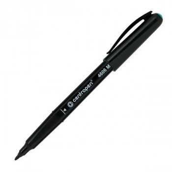 Маркер для надписей на CD/DVD Centropen, 1 мм, зеленый (Centropen 4606/1З) Маркер с эргономичным дизайном для надписей на CD, DVD, BD, стойкие чернила на спиртовой основе, цилиндрический пишущий узел, линия письма - 1 мм.