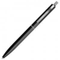 Ручка шариковая автоматическая ОФИСМАГ "M17", СИНЯЯ, корпус черный, стандартный узел 0,7 мм, линия письма 0,5 мм, 144159