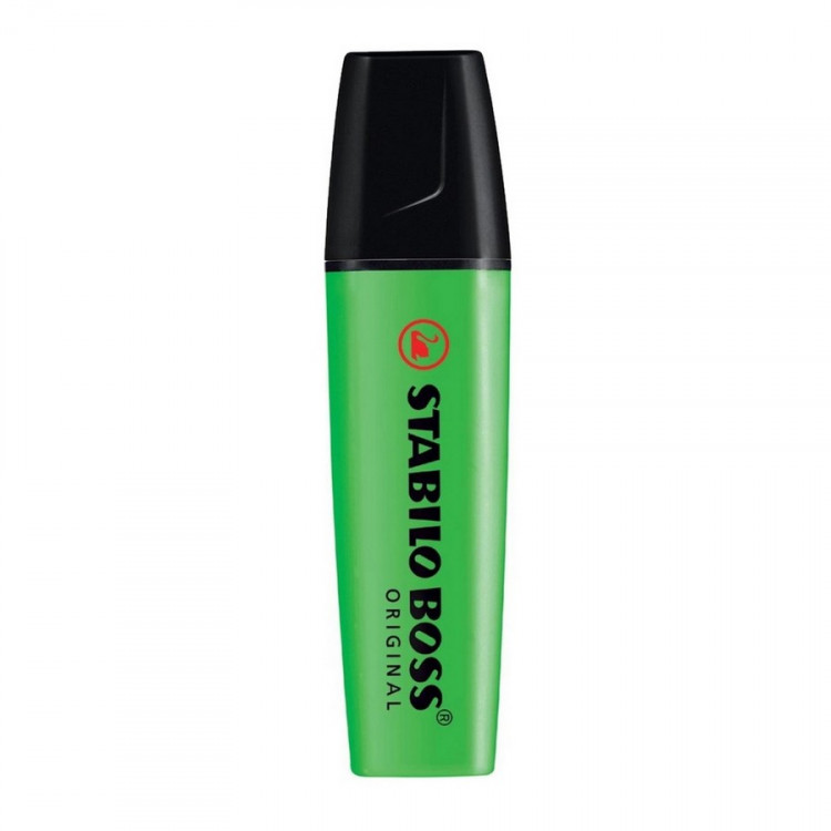 Текстовыделитель Stabilo Boss Original 70/33 зеленый 2-5 мм, скошенный (Stabilo 70/33)*