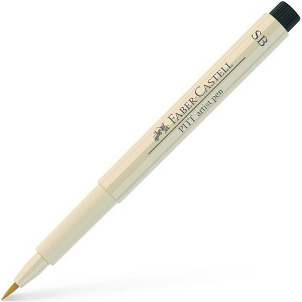 Ручка капиллярная Faber-Castell PITT Artist Pen, наконечник SB (Soft Brush), цвет 270 warm grey I (167870)