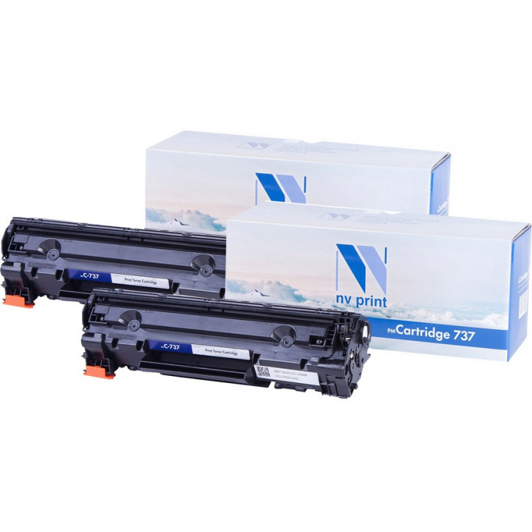 NV Print NVP-737-SET2 Картридж совместимый NV-737-SET2 для Canon i-Sensys 210 211 /  212 /  212w /  216 /  216n /  217 /  217w /  220 /  226 /  226dn /  229 /  229dw /  231 /  232w /  237w /  244dw /  247dw /  249dw (2400k) (2 шт)