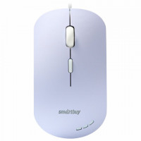 Мышь проводная бесшумная SMARTBUY 288-V, USB, 3 кнопки + 1 колесо, оптическая, сиреневая, 06819, SBM-288-V