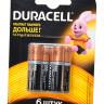 Батарейка DURACELL LR03 BL6 (Комплект 6 шт.)