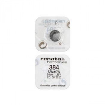 Батарейка RENATA SR41SW    384 (0%Hg) Тип: S736LЦена: за 1 шт.