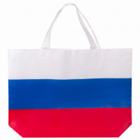 Сумка "Флаг России" триколор, 40х29 см, нетканое полотно, BRAUBERG, 605519, RU39