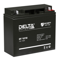 Energon Delta DT 1218 Аккумуляторная батарея DELTA DT 1218 (12В / 18Ач, Тип: AGM, Клемма: Болт + гайка Ø 5,5 мм, ДхШхВ: 181х77х160мм (Полная высота: 168мм), срок службы: 5 лет, Гарантия: 1г, вес: 5,2кг)