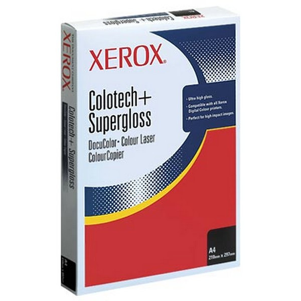 Xerox 003R97688 Бумага XEROX Colotech Supergloss, 250г, SR A3 (450X320мм), 100 листов (в кор. 6 пач.)