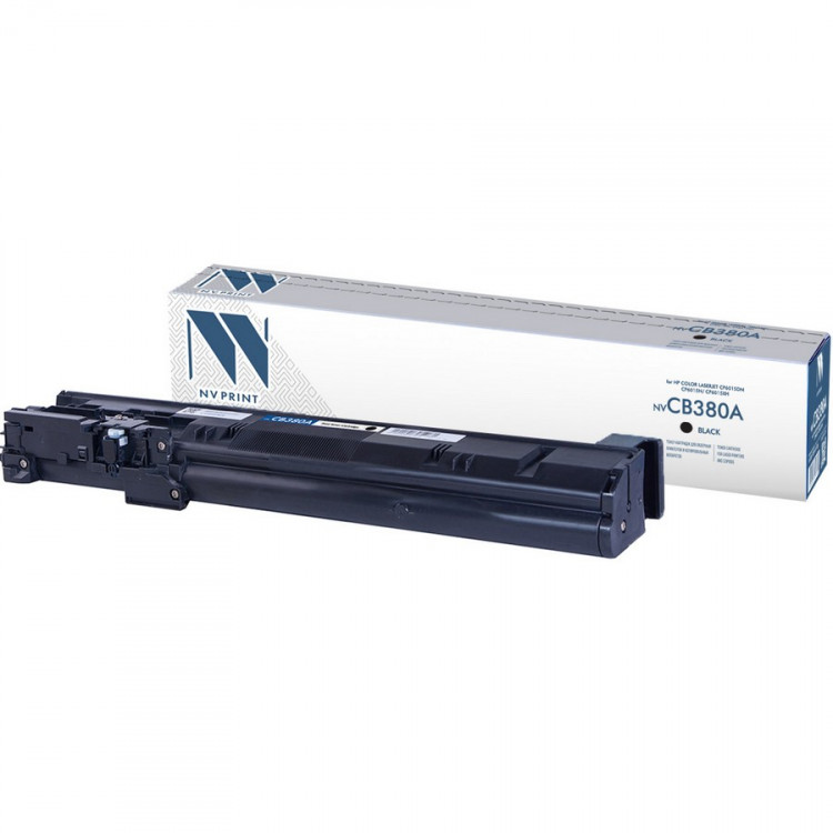 NV Print NVP-CB380ABk Картридж совместимый NV-CB380A Black для HP Color LaserJet CP6015dn /  CP6015n /  CP6015xh (16500k)