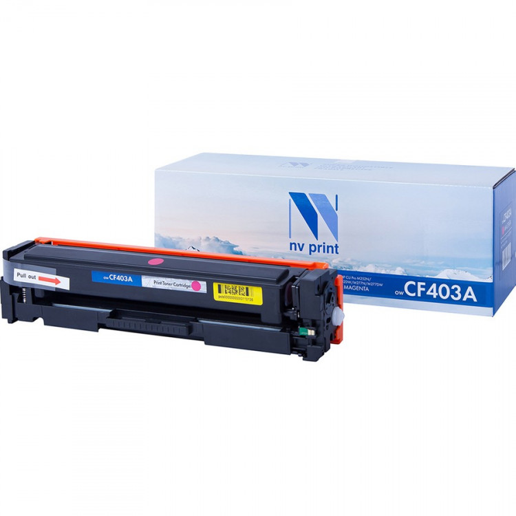 NV Print NVP-CF403AM Картридж совместимый NV-CF403A Magenta для HP Color LaserJet Pro M252dw /  M252n /  M274n /  M277dw /  M277n (1400k)