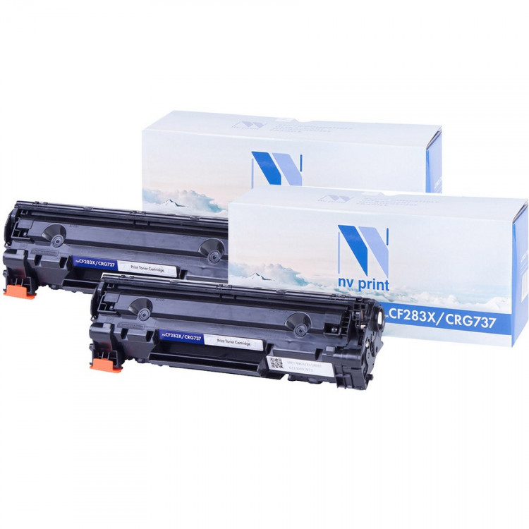 NV Print NVP-CF283X/737-SET2 Картридж совместимый NV-CF283X / NV-737-SET2 универсальные для HP / Canon LaserJet Pro M201dw /  M201n /  M225dn /  M225dw /  M225rdn /  LBP 151dw i-Sensys /  MF210 /  211 /  212 /  212w /  216 /  216n /  217 /  217w /  220 / 