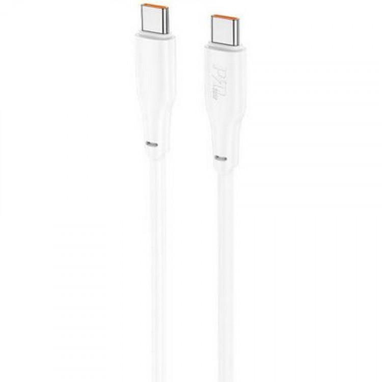 Кабель USB Hoco X93 USB TYPE-C - USB TYPE-C, Charge&Sync, 60Вт, 2м белый BL1 (HOCO 0909051420)